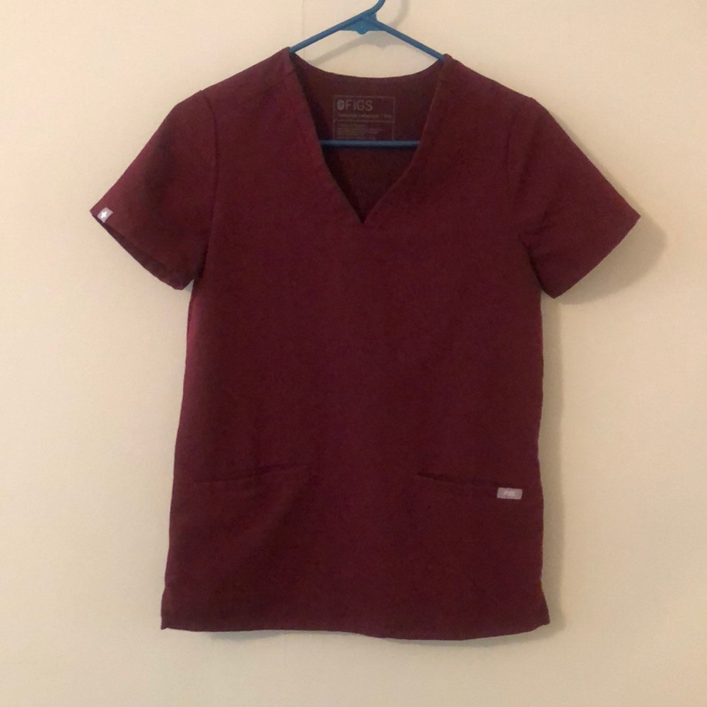 FIGS scrub Top | technical collection | Maroon | Sz XXS